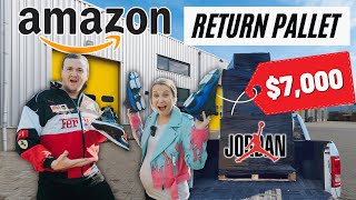 We Spent 750 on a Pallet of Amazon Returns  Unboxing 7000 in MYSTERY Items [upl. by Lennor824]