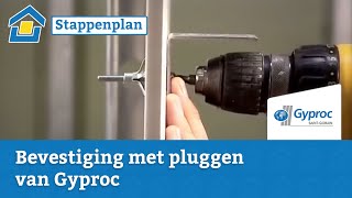 How to Bevestigen met pluggen van Gyproc [upl. by Oicnerolf]