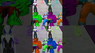 Kiss Run Captain Man vs Hulk In Barry Prison  COFFIN DANCE SONG COVER spiderman gta shorts [upl. by Ahseim]