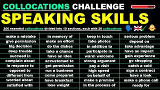 Memorise These 200 Collocations To Challenge Your English Speaking Skills [upl. by Assenov]