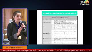 Dr AHMEDI Dalila « La communication institutionnelle hospitalière dans une situation de crise san» [upl. by Strickland]