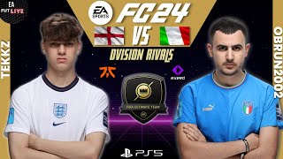 TEKKZ VS OBRUN2002  EA FC 24  DIVISION RIVALS  FULL MATCH  PRO VS PRO [upl. by Orren189]