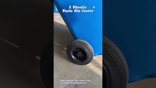 2 wheelie garbage bin castercaster wastebin wastebincaster wheelie ruedas [upl. by Avihs]