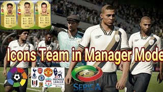 OMG  Icon Team in Manager Mode  Updated Transfer  Unlock Adidas  MLS amp Icons in Kick off FIFA 18 [upl. by Tebazile]