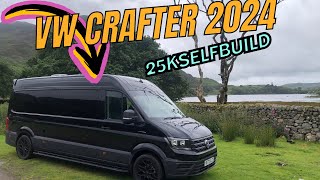 Vw crafter camper  vwcrafter vwt5camper selfbuild off grid camper van [upl. by Dorren]