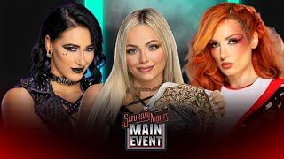 Liv Morgan vs Rhea Ripley vs Becky Lynch Full Match WWE Saturday Nights Main Event 2024 Highlights [upl. by Haya102]