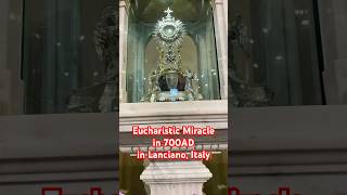 Eucharistic Miracle in Lanciano Italy italy travel eucharisticmiracles catholic [upl. by Tolmach890]