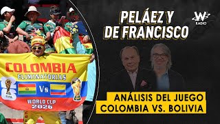 Análisis del juego Colombia vs Bolivia  Peláez y De Francisco en La W [upl. by Ecined]