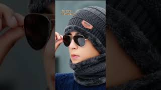 Cap with neck warmer is available for men for order dm cap winter mancap Trendyfashion427 [upl. by Ajaj]