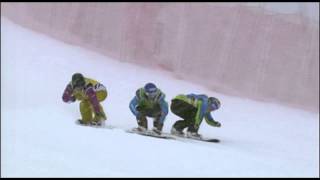 Lindsey Jacobellis  3rd Place  Snowboard Cross World Cup Final  La Molina [upl. by Grange]