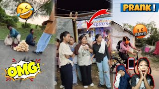 funny Prank 😅 ladki logon ko dara Diya prank viralvideo comedy [upl. by Alleon]