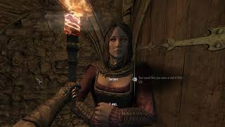 Seranas rare dialogue in Skyrim Dawnguard DLC quotYou talk about being lonely a lotquot [upl. by Catharine62]