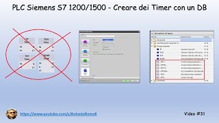 PLC Siemens S7 12001500  Creare dei Timer utilizzando un DB Video 31 [upl. by Parry]