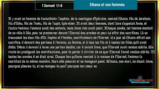 Elkana et ses femmes  Verset du Jour  Octobre Mercredi 232024  1 Samuel 118 Audio [upl. by Cheri276]