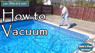 How to Vacuum A Pool With A Sand Filter [upl. by Nojid]