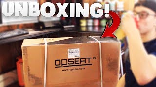 NEW RED CHAIR  OPSEAT UNBOXING GRANDMASTER SERIES opseat  USE CODE SHOCK [upl. by Griffith]