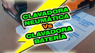 Clavadora Neumática Vs Clavadora Batería [upl. by Anitsirt954]