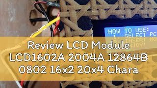 Review LCD Module LCD1602A 2004A 12864B 0802 16x2 20x4 Character LCD Display PCF8574 IIC I2C Interf [upl. by Adlemi]