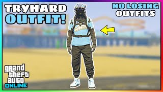 Easy Black Joggers Ripped Shirt Glitch Tryhard Modded Outfit No Transfer GTA Online [upl. by Flatto215]