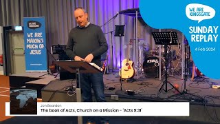 Sunday Online Replay  Kingsgate Church The book of Acts Church on a Mission  ‘Acts 931’ [upl. by Sinnoda]