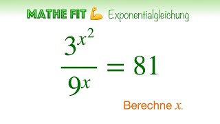 🏋️‍♀️ Mathe Fit 48  Potenzgesetze  Exponentenvergleich  quadratische Gleichung  p q Formel [upl. by Abey77]