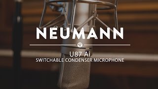 Neumann U87 Ai Switchable Condenser Microphone  Reverb Demo Video [upl. by Afton]