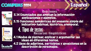 Español  Tema 314 al 42  CURSO COMIPEMS 2024  IkniuM [upl. by Ocirled]