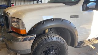 Installing Front Fender Flares on a Ford FSeries Truck [upl. by Anatollo]