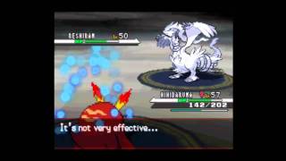 capturando Reshiram pokemon Black [upl. by Anialram]