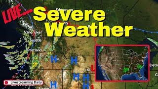 🔴Live Severe Weather Coverage  Less than a 2 Tornado Risk 102724 [upl. by Negyam]