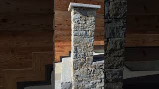 stone columns 25x35 naturalstone stonemason stonemasonry stone [upl. by Pol]