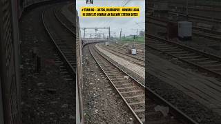 Train No 38706 Kharagpur  Howrah Local at Howrah jn Railway Stn outer Curve in slow motion [upl. by Lowe]