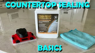 Easiest Way To Seal Countertops Skill Level  1 Beer [upl. by Wrand]