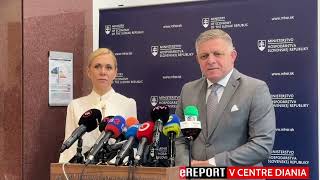 Robert Fico a Denisa Saková po návšteve ministerstva hospodárstva SR [upl. by Langdon]