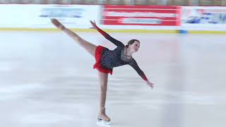 Isabella Ellers  Novice Women Free Skate  2025 Pacific Coast Sectional Singles Final [upl. by Shayn]