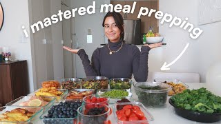 THE ULTIMATE HEALTHY MEAL PREP  a weeks worth of easy amp yummy recipes  grocery list [upl. by Miran33]