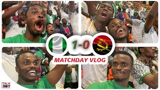 Nigeria 10 Angola  Matchday Vlog  AFCON 23 Highlights [upl. by Cramer]