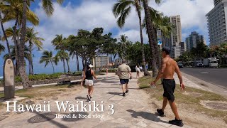 Waikiki  Beautiful Kuhio Beach and delicious steak  Honolulu  Hawaii vlog 3 [upl. by Aracaj916]