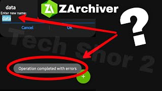 ZArchiver Fix Folder Name Rename Problem Solve  ZArchiver Folder Rename Problem Solve [upl. by Fidelas]