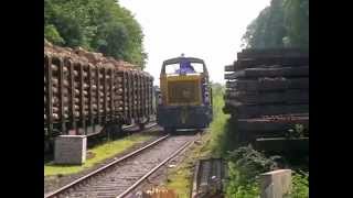 TWE Güterzug mit Holzladung von Iburg nach Lengerich Hohne [upl. by Yahsram840]