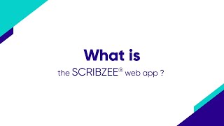 What is the SCRIBZEE® web app [upl. by Imoyik]