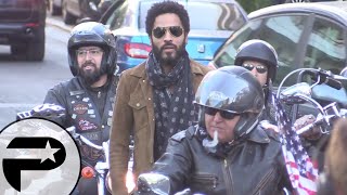 Lenny Kravitz arrive en rock star à l’émission TPMP sur D8 [upl. by Meekar]