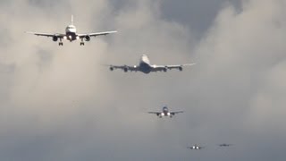 60 Airplanes in 2 Minutes  London Heathrow Traffic Madness [upl. by Floridia]