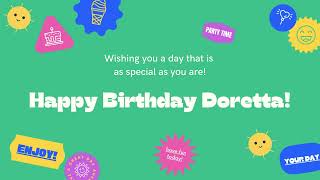 Happy Birthday Doretta [upl. by Rafiq]