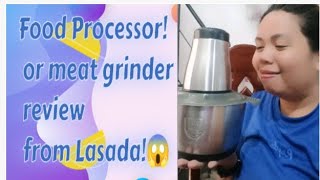 Food processor meat grinder order from Lazada review [upl. by Mira364]