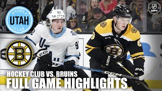 Utah Hockey Club vs Boston Bruins  Full Game Highlights  ESPN NHL [upl. by Richma359]