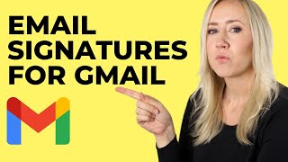 How to create an email signature for Gmail  No HTML [upl. by Ardnasirhc]