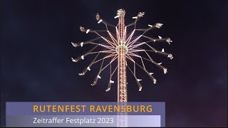 Rutenfest Ravensburg ZeitrafferVideo vom Festplatz bei Nacht 4k [upl. by Odareg]