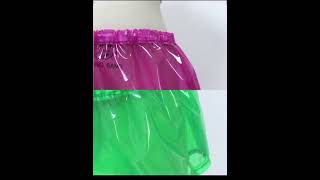 Clear PVC Plastic Bikini Panties PVC Underwear Transparent Glass Clear shorts [upl. by Eppilihp]