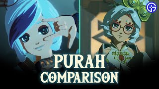 ✨Purah in Zelda Tears of the Kingdom TOTK vs Hyrule Warriors Age of Calamity Comparison [upl. by Nylodnewg89]